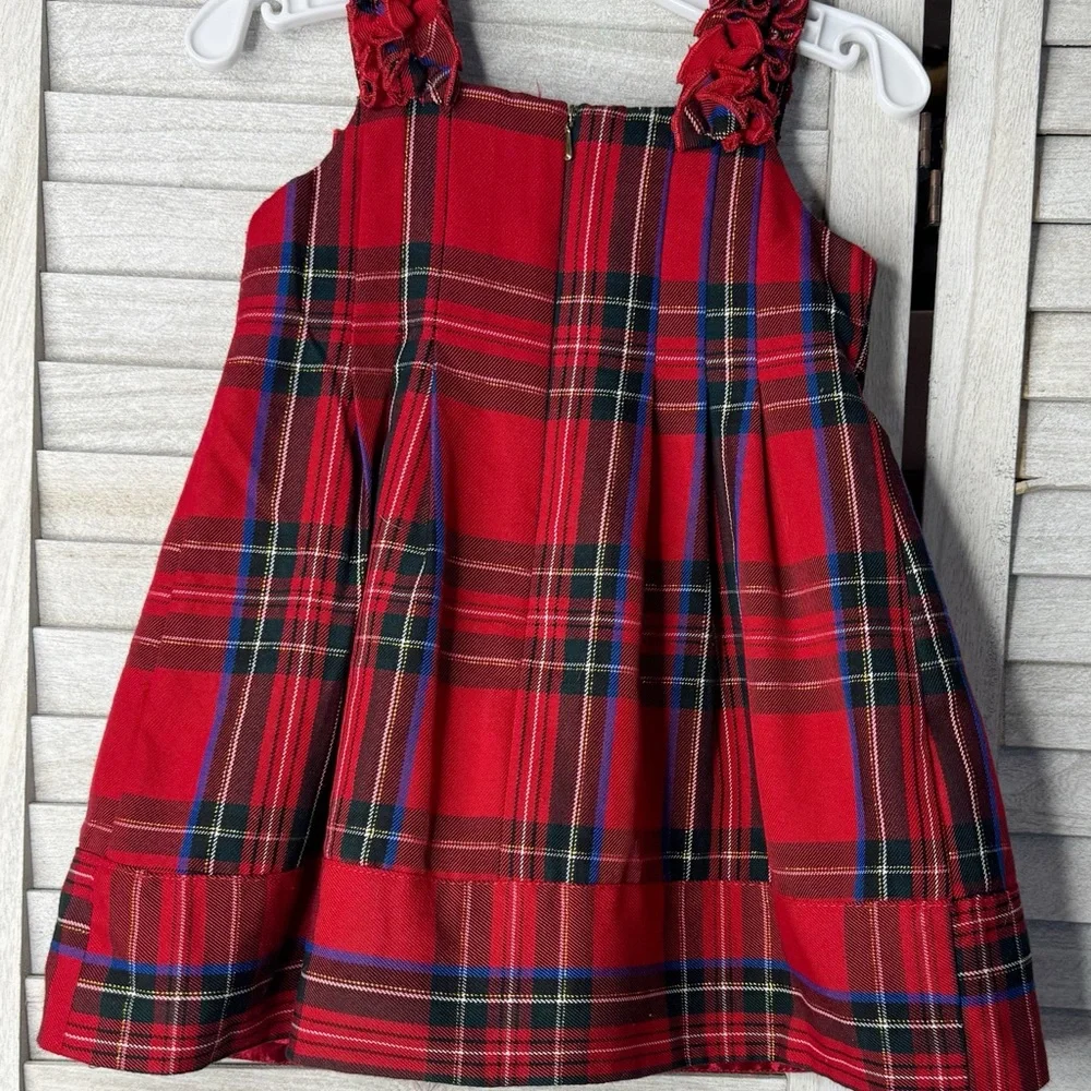 Children’s Place Red Plaid Sleeveless Dress. Size 18 months. Great Condition